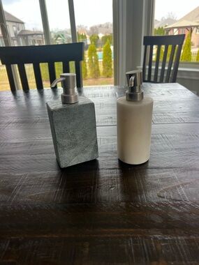 Threshold Gray Stone Soap Dispenser Base